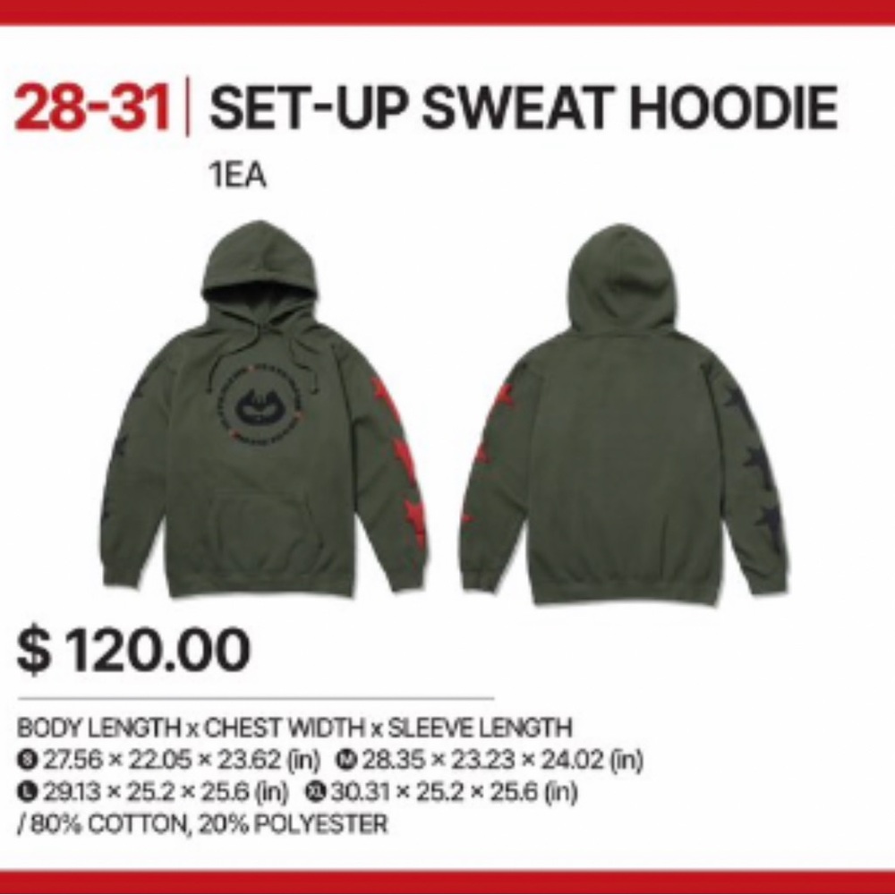 BTS J Hope “Hope on the Stage” Set-up Sweat Hoodie - Large - Picture 4 of 4